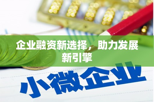 东乌旗企业融资新选择，助力发展新引擎