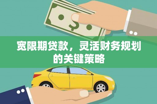 东乌旗宽限期贷款，灵活财务规划的关键策略