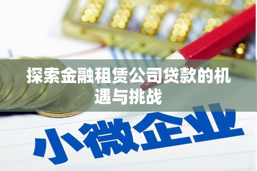 东乌旗探索金融租赁公司贷款的机遇与挑战