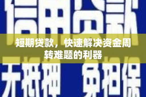 东乌旗短期贷款，快速解决资金周转难题的利器