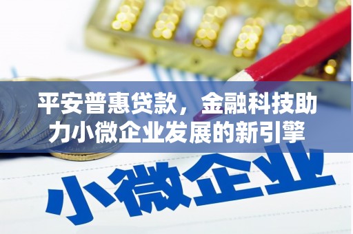 东乌旗平安普惠贷款，金融科技助力小微企业发展的新引擎