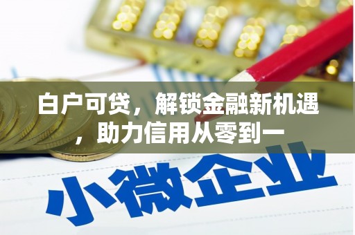 东乌旗白户可贷，解锁金融新机遇，助力信用从零到一