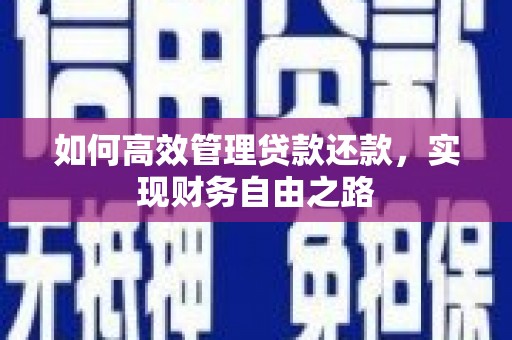 东乌旗如何高效管理贷款还款，实现财务自由之路