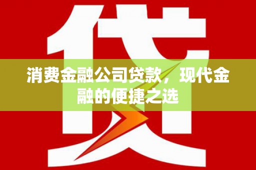 东乌旗消费金融公司贷款，现代金融的便捷之选
