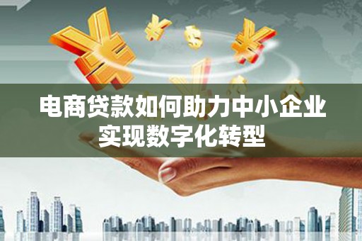 东乌旗电商贷款如何助力中小企业实现数字化转型