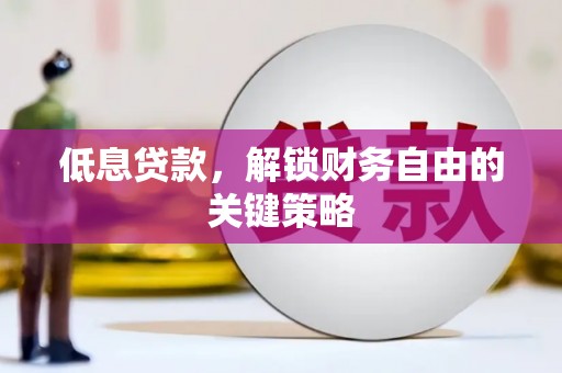 东乌旗低息贷款，解锁财务自由的关键策略