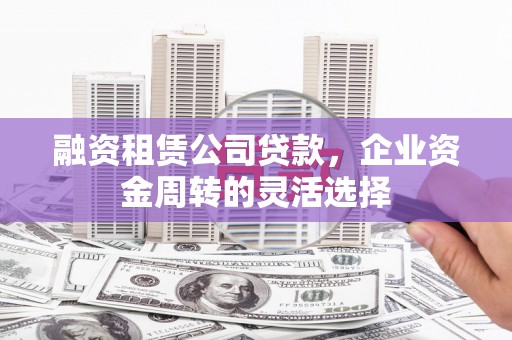 东乌旗融资租赁公司贷款，企业资金周转的灵活选择