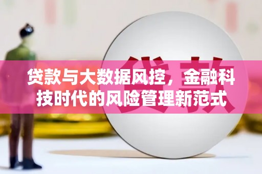 东乌旗贷款与大数据风控，金融科技时代的风险管理新范式