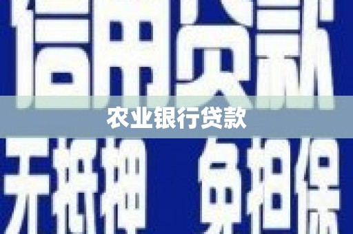 东乌旗农业银行贷款