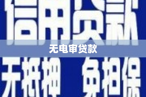 东乌旗无电审贷款
