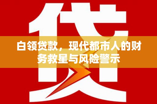 东乌旗白领贷款，现代都市人的财务救星与风险警示