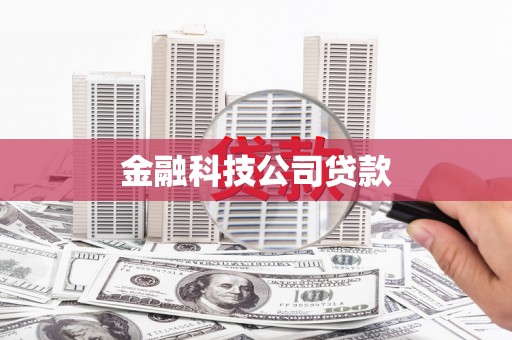 东乌旗金融科技公司贷款