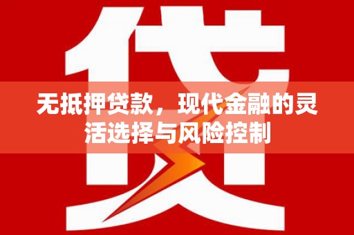 东乌旗无抵押贷款，现代金融的灵活选择与风险控制