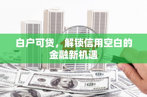 东乌旗白户可贷，解锁信用空白的金融新机遇
