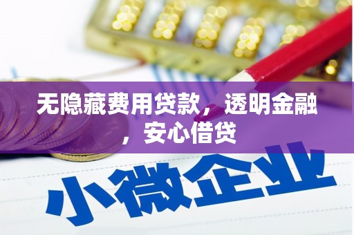 东乌旗无隐藏费用贷款，透明金融，安心借贷