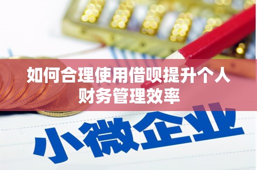 东乌旗如何合理使用借呗提升个人财务管理效率