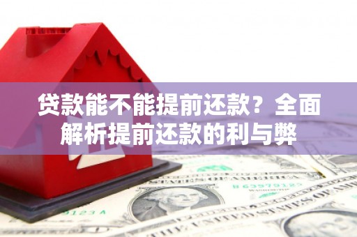 东乌旗贷款能不能提前还款？全面解析提前还款的利与弊