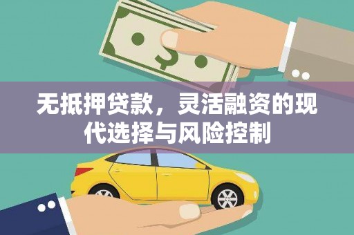 东乌旗无抵押贷款，灵活融资的现代选择与风险控制