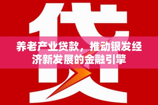东乌旗养老产业贷款，推动银发经济新发展的金融引擎