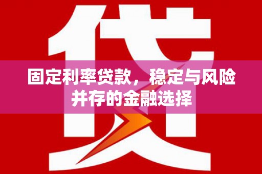 东乌旗固定利率贷款，稳定与风险并存的金融选择