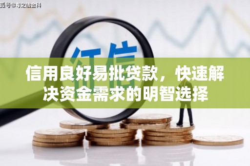 东乌旗信用良好易批贷款，快速解决资金需求的明智选择