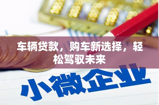 东乌旗车辆贷款，购车新选择，轻松驾驭未来