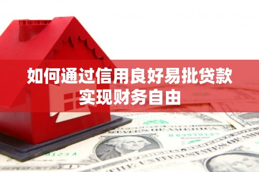 东乌旗如何通过信用良好易批贷款实现财务自由