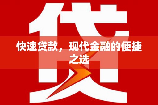 东乌旗快速贷款，现代金融的便捷之选