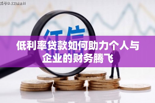 东乌旗低利率贷款如何助力个人与企业的财务腾飞