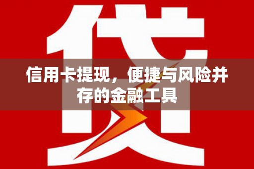 东乌旗信用卡提现，便捷与风险并存的金融工具