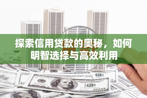 东乌旗探索信用贷款的奥秘，如何明智选择与高效利用