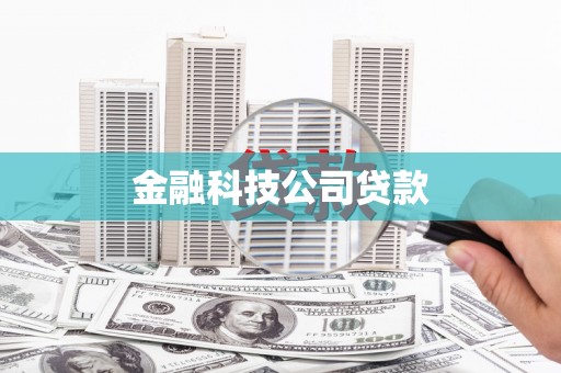 东乌旗金融科技公司贷款
