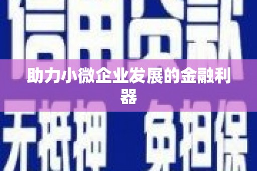 东乌旗助力小微企业发展的金融利器