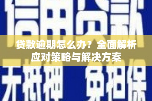 东乌旗贷款逾期怎么办？全面解析应对策略与解决方案